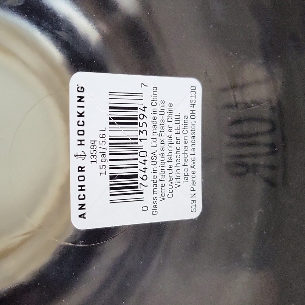 Clear Glass Food Storage Jar with Stainless Steel Lid NWT - Picture 3 of 4